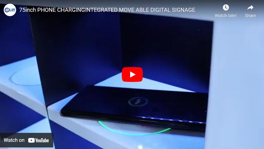 75inch PHONE CHARGINGINTEGRATED MOVE ABLE DIGITAL SIGNAGE-2